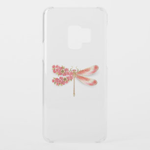Flower dragonfly with jewelry sakura uncommon samsung galaxy s9 case