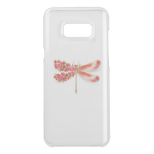 Flower dragonfly with jewelry sakura uncommon samsung galaxy s8+ case