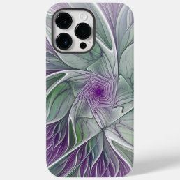 Flower Dream, Abstract Purple Green Fractal Art Case-Mate iPhone 14 Pro Max Case