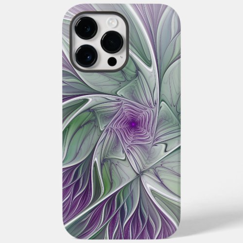 Flower Dream Abstract Purple Green Fractal Art Case_Mate iPhone 14 Pro Max Case