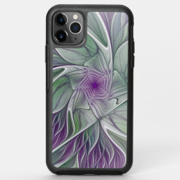 Flower Dream, Abstract Purple Green Fractal Art OtterBox Symmetry iPhone 11 Pro Max Case