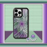 Flower Dream, Abstract Purple Green Fractal Art OtterBox iPhone 14 Pro Max Case