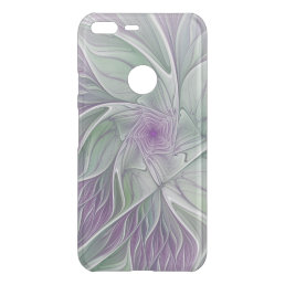 Flower Dream, Abstract Purple Green Fractal Art Uncommon Google Pixel XL Case