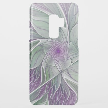 Flower Dream, Abstract Purple Green Fractal Art Uncommon Samsung Galaxy S9 Plus Case