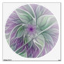 Flower Dream, Abstract Purple Green Fractal Art Wall Decal