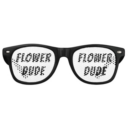 Flower Dude Party Glasses