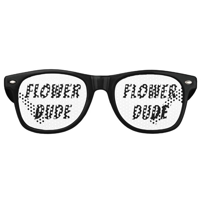 Flower Dude Party Glasses (Front)