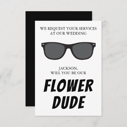 Flower Dude Proposal Card