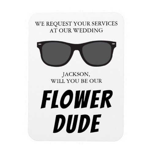 Flower Dude Proposal Flexible Magnet 