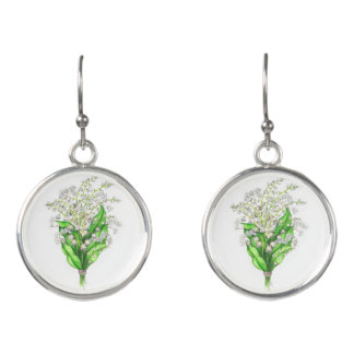 Flower Earrings Lily of the Valley