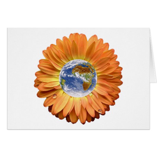 Flower Earth design! Cards (Front Horizontal)