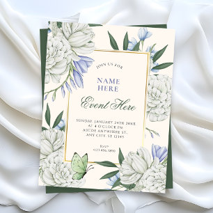 Flower elegant invitation