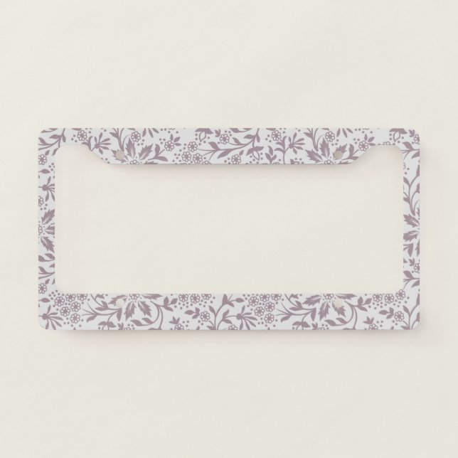 Flower.elegant.patterns License Plate Frame (Front)