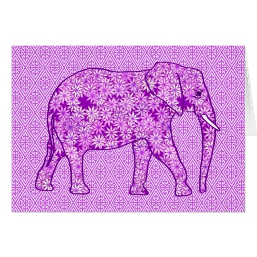 Flower elephant - amethyst purple (Front Horizontal)