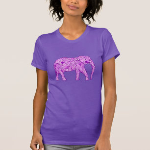 Flower elephant - amethyst purple T-Shirt