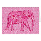 Flower elephant - fuchsia pink (Front Horizontal)