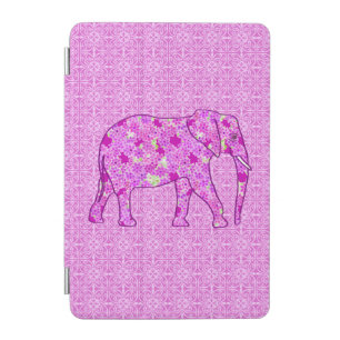 Flower elephant - orchid and magenta iPad mini cas Cover