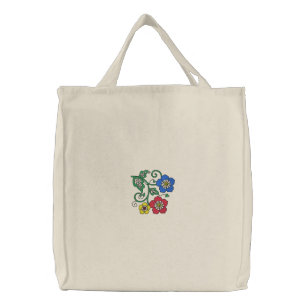 Flower Embroidered Bag