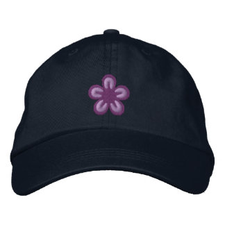 Flower Embroidered Baseball Hat