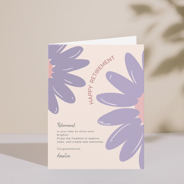 Flower Employee Staff Happy Retirement Card (Flower Employee Staff Happy Retirement Card)