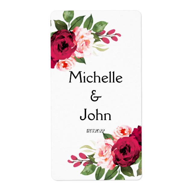 Flower Eucalyptus  Greenery    Label (Front)