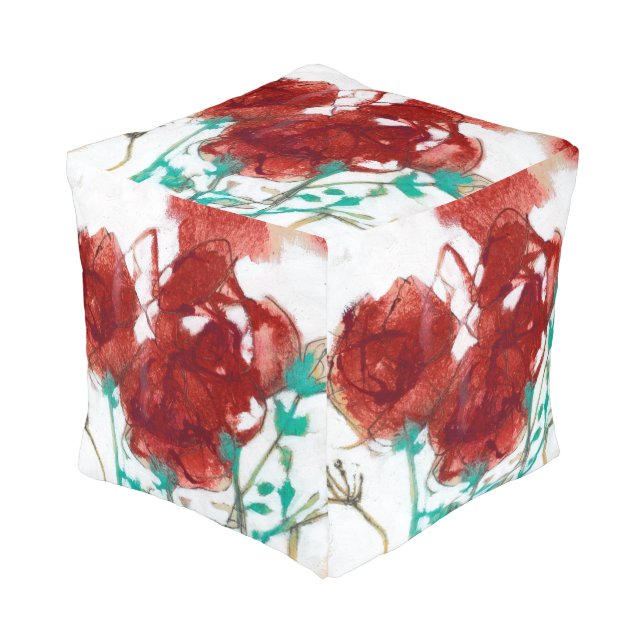 Flower Expression I Pouf (Angled Front)