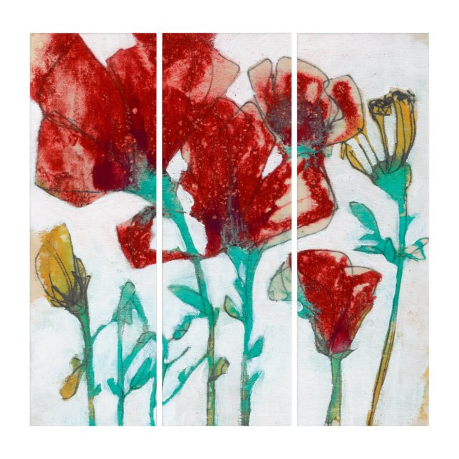 Flower Expression II Triptych (Front)