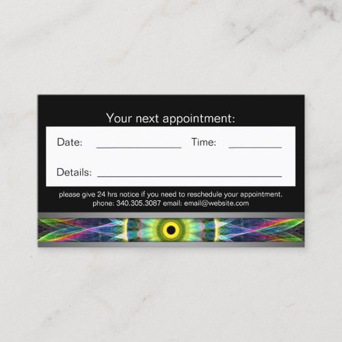 Flower Eye Mandala appointment card