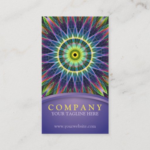 Customizable Flower Eye Mandala Business Card Templates