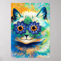 Louis Wain Poster - Kittens In The Kitchen - Louis Wain Cat Print