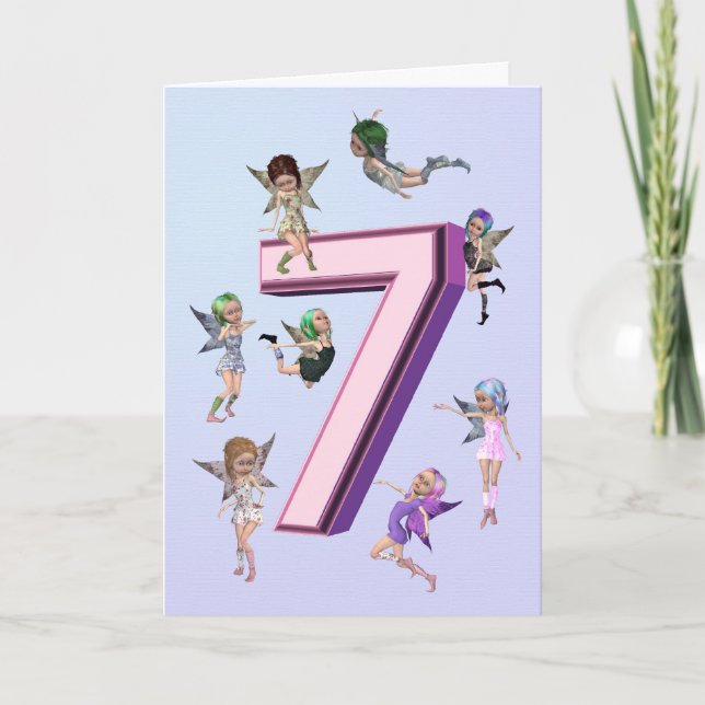 Flower fairies 3rd birthday card (Front)