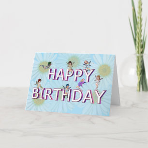 Flower fairies birthday card