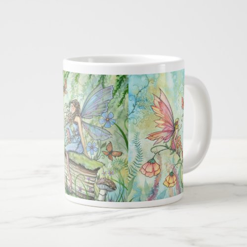 Flower Fairies Fantasy Art Jumbo Mug