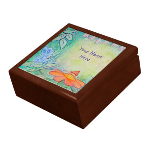 Flower Fairies Garden Art Custom Jewelry Box