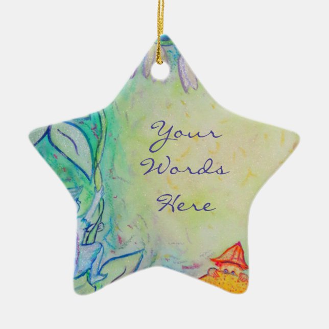 Flower Fairies Garden Art Custom Ornaments (Front)