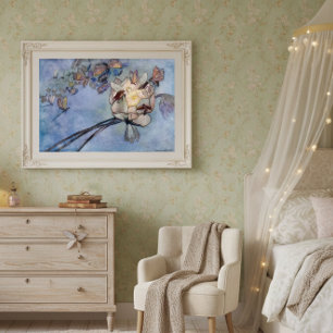 Flower Fairy and Butterflies by Warwick Goble Poster