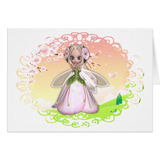 Flower Fairy Design 1 Cards (Front Horizontal)