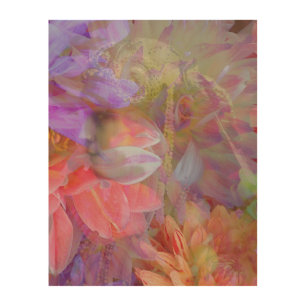 Flower Fairy Double Exposure Fantasy Art