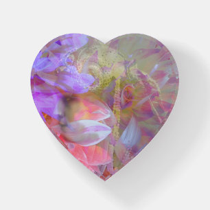 Flower Fairy Double Exposure Fantasy Art Paperweight
