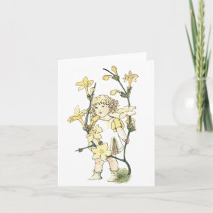 Flower Fairy Folded Note Card