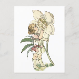 Flower Fairy Folded Postcard