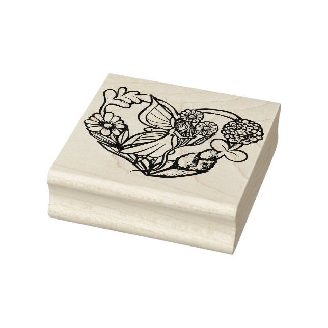 Flower Fairy Garden Fairies                        Rubber Stamp (Stamp)