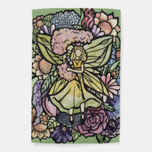 Flower Fairy Garden Hyacinth Fairies Gardener Flag