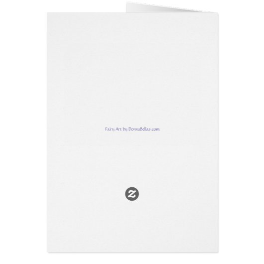 Flower Fairy Happy Birthday Greeting Cards (Back)