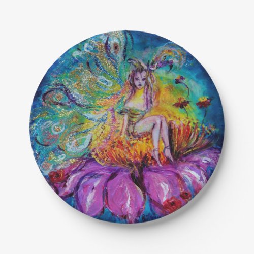FLOWER FAIRY IN THE NIGHT PAPER PLATES