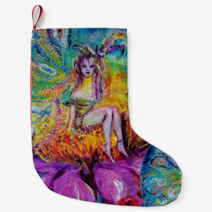FLOWER FAIRY IN THE NIGHT SMALL CHRISTMAS STOCKING