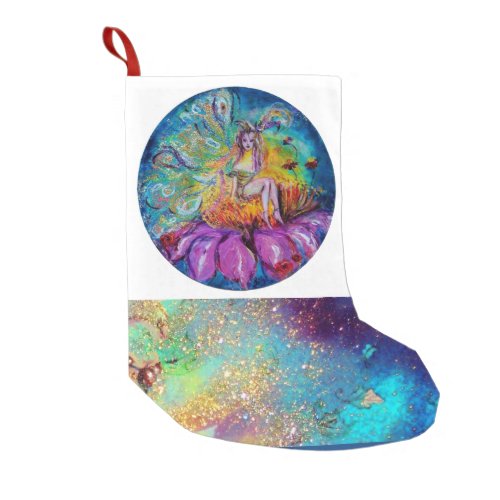 FLOWER FAIRY IN THE NIGHT SMALL CHRISTMAS STOCKING