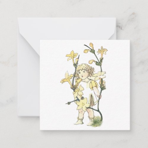 Flower Fairy Note Card