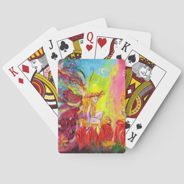 FLOWER FAIRY OF DAWN  POKER CARDS (Back)
