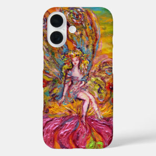 FLOWER FAIRY ON THE PINK IRIS Fantasy iPhone 16 Case